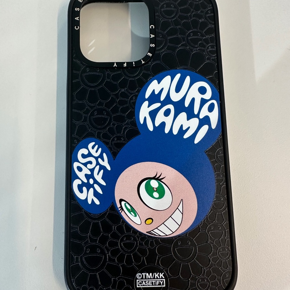Casetify Murakami Blue and Black iPhone 14 Pro Max Phone Case